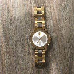 Gold and silver Movado watch